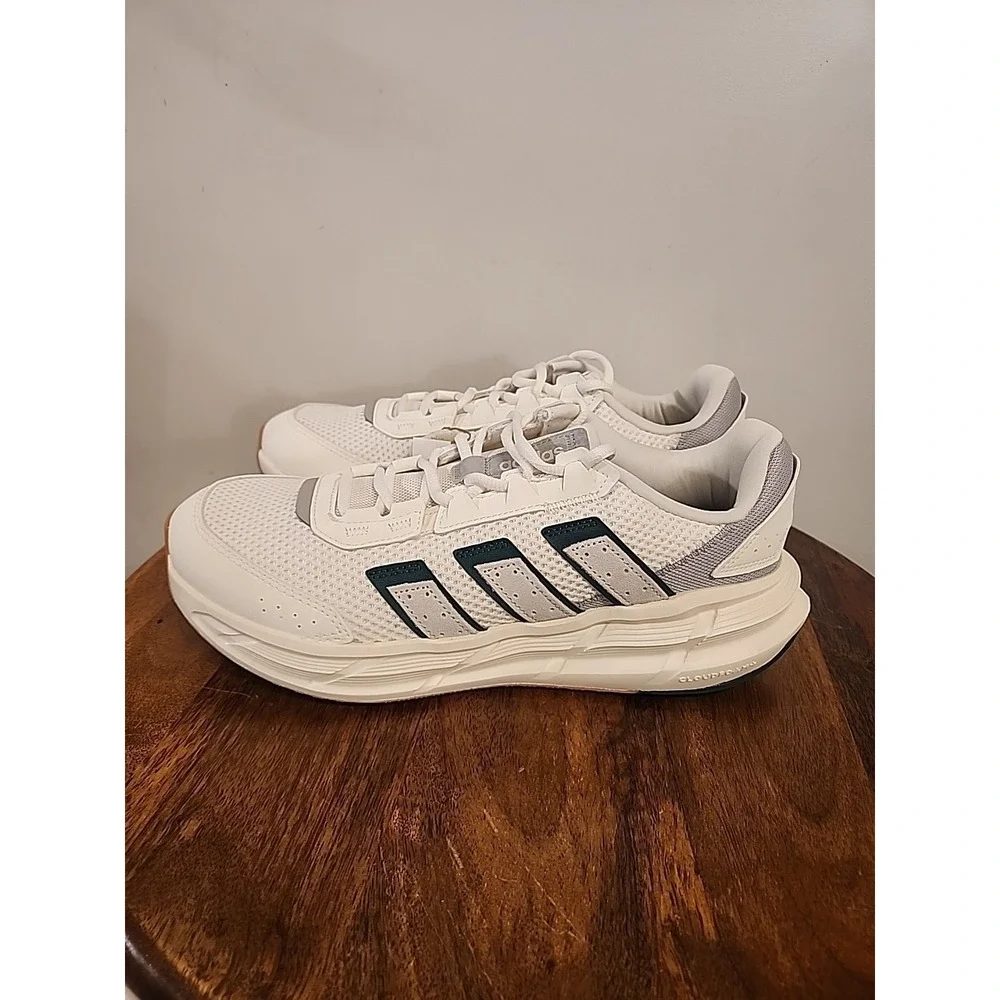 adidas Mens Astrastar Off White Collegiate Green Size 10.5 Cloud Foam NWT JQ6076 - Picture 4 of 7